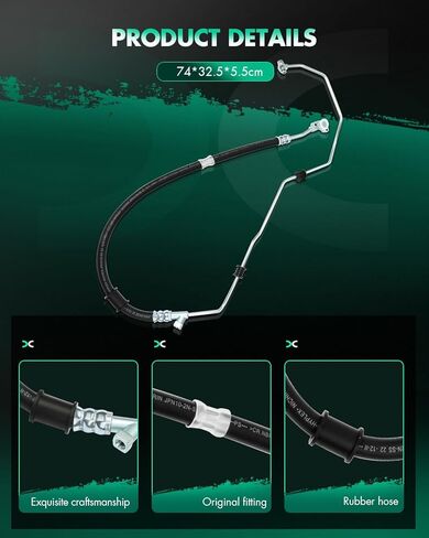 SCITOO Power Steering Hose Pressure Hose Line Assembly Fit For Honda Pilot 2005 2006 2007 2008 Replace OE 53713-S9V-A01 in Saudi Arabia