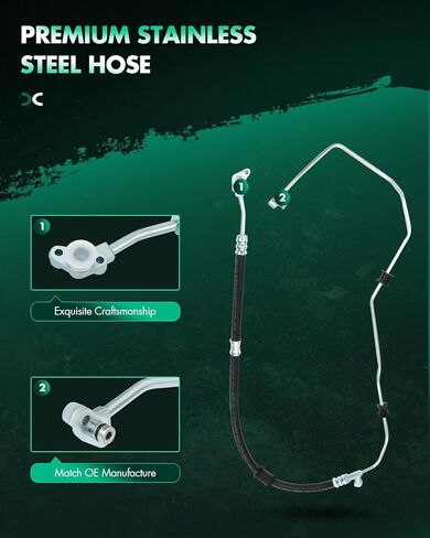 SCITOO Power Steering Hose Pressure Hose Line Assembly Fit For Honda Pilot 2005 2006 2007 2008 Replace OE 53713-S9V-A01 in Saudi Arabia