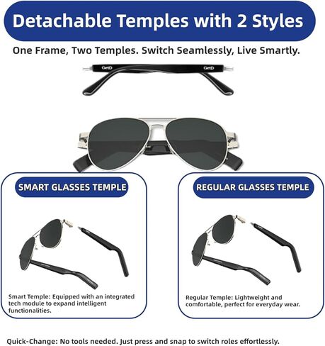 نظارات بلوتوث ذكية للمساعدة الصوتية في السيارات، والمكالمات والرسائل النصية بدون استخدام اليدين in Kuwait