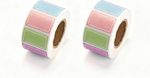 1000 Pcs(2 Rolls) Moving Labels for Boxes, Color Coding Labels, Color Coded Stickers, Waterproof Colorful Colored Stickers for Home Office File Notes Food Name Tags in Saudi Arabia