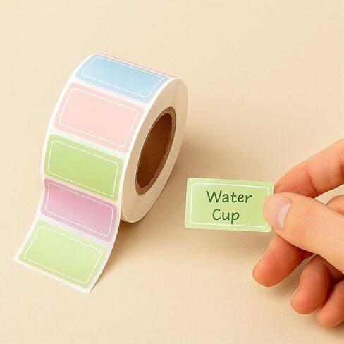 1000 Pcs(2 Rolls) Moving Labels for Boxes, Color Coding Labels, Color Coded Stickers, Waterproof Colorful Colored Stickers for Home Office File Notes Food Name Tags in Saudi Arabia