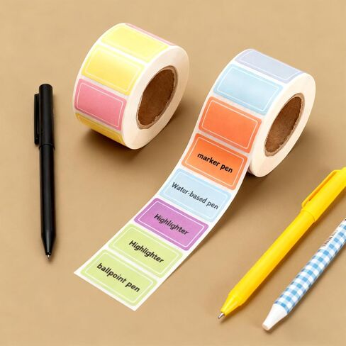 1000 Pcs(2 Rolls) Moving Labels for Boxes, Color Coding Labels, Color Coded Stickers, Waterproof Colorful Colored Stickers for Home Office File Notes Food Name Tags in Saudi Arabia