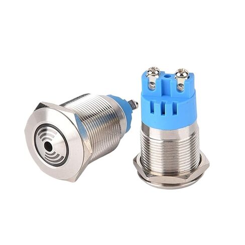 Metal Buzzer 16/19/22mm Waterproof Flash Light Continuous Intermittent Alarm 6V12V24V220V(22mmbuzzer12v) in Saudi Arabia