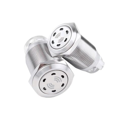 19 ملم طنان معدني فلاش متقطع من الفولاذ المقاوم للصدأ ديسيبل عالي LED صوت وإضاءة إنذار 12V24V(19mm 24V) in Kuwait