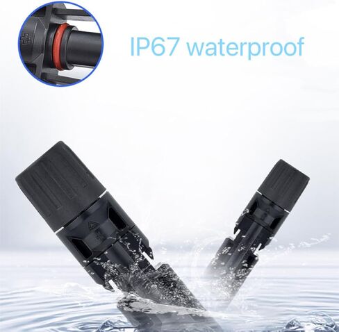 100PCS Solar connectors 50 Pairs Solar Panel Connectors with 2 Wrenches, Solar Connector with IP67 Waterproof Solar Panel Wire connectors (50pair) in Saudi Arabia