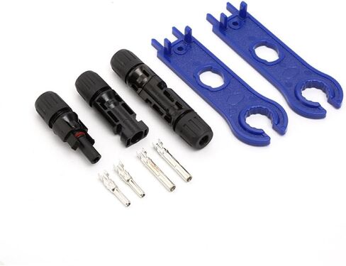 100PCS Solar connectors 50 Pairs Solar Panel Connectors with 2 Wrenches, Solar Connector with IP67 Waterproof Solar Panel Wire connectors (50pair) in Saudi Arabia