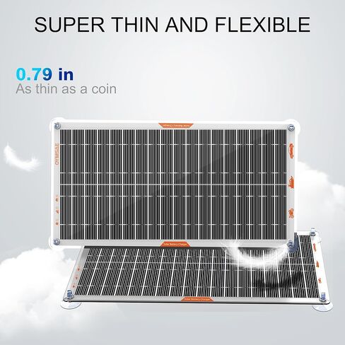 OYMSAE White 10W Solar Car Battery Charger Portable 12V Trickle Battery Charger & Maintainer Waterproof Solar Panel for Car Boat Automotive RV in Saudi Arabia