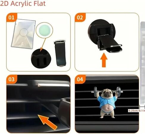 8 قطع من موزع تهوية السيارة من الأكريليك اللطيف، موزع روائح سيجار هافانا ثنائي الأبعاد، معطر سيارة لطيف، إكسسوارات داخلية ممتعة وعصرية، مشبك تزيين لمخرج الهواء in Kuwait