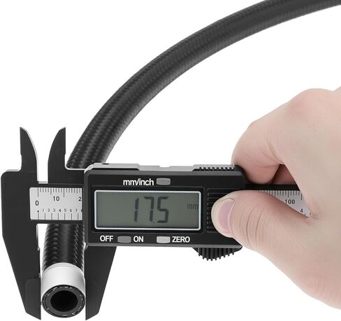 QWORK 8AN Fuel Line, AN8 Braided Fuel Hose, 10FT Nylon Fuel Hose Line, Black with 750 psi Maximum Working Pressure in Saudi Arabia