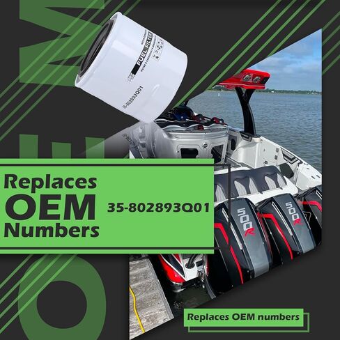 35-802893Q01 فلتر الوقود الذي يفصل الماء متوافق مع محركات ميركوري مارينر الخارجية MerCruiser Sterndrive والمحركات الداخلية (قطعة واحدة) in Saudi Arabia