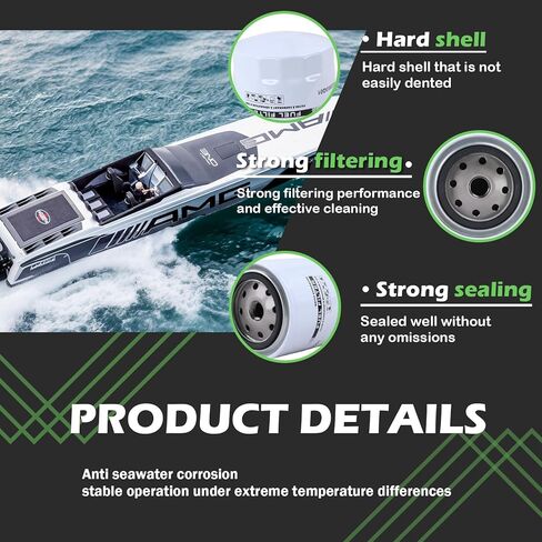 35-802893Q01 فلتر الوقود الذي يفصل الماء متوافق مع محركات ميركوري مارينر الخارجية MerCruiser Sterndrive والمحركات الداخلية (قطعة واحدة) in Saudi Arabia