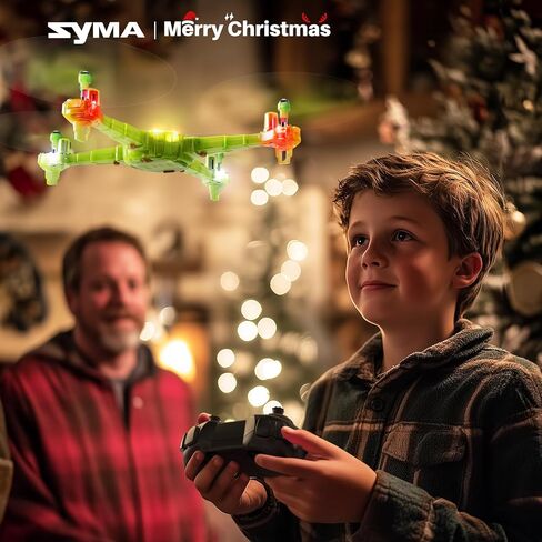 SYMA Mini Drone for Kids 8-12, RC Helicopter with Detachable Arms Altitude Hold and Headless Mode, Quadcopter with 7-Color Light, 2 Batteries and Remote Control, Easy to fly Gifts Toys for Boys Girls in Kuwait