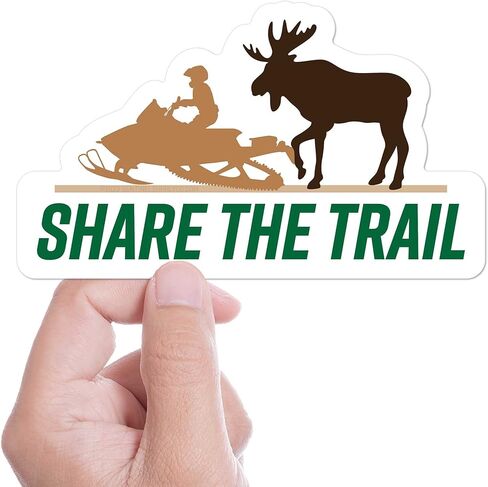 ملصق ممتص الصدمات لعربة الثلج من Share the Trail Moose، ملصق للثلج للرياضات الشتوية، ملصق لآلة الثلج في الهواء الطلق in Saudi Arabia