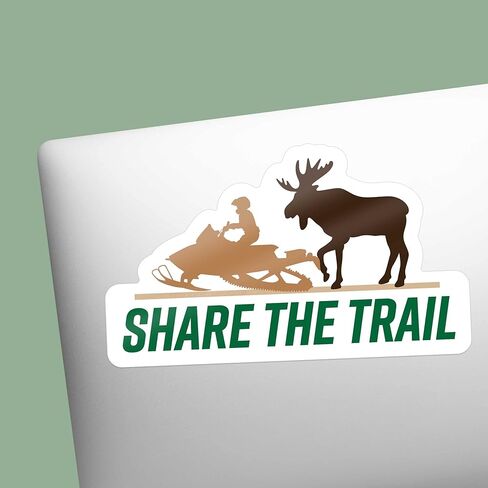 ملصق ممتص الصدمات لعربة الثلج من Share the Trail Moose، ملصق للثلج للرياضات الشتوية، ملصق لآلة الثلج في الهواء الطلق in Saudi Arabia