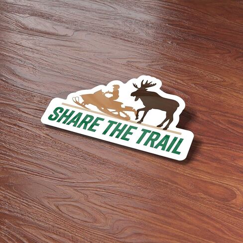 ملصق ممتص الصدمات لعربة الثلج من Share the Trail Moose، ملصق للثلج للرياضات الشتوية، ملصق لآلة الثلج في الهواء الطلق in Saudi Arabia