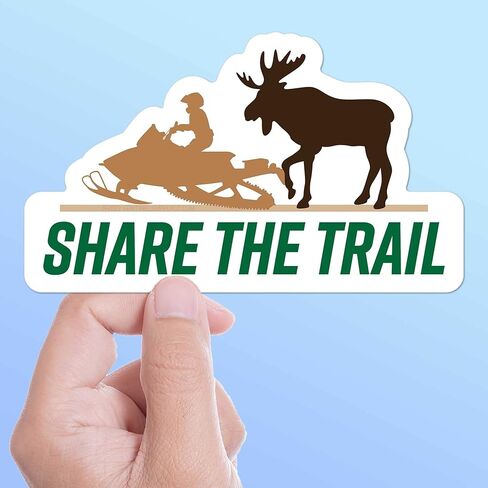ملصق ممتص الصدمات لعربة الثلج من Share the Trail Moose، ملصق للثلج للرياضات الشتوية، ملصق لآلة الثلج في الهواء الطلق in Saudi Arabia