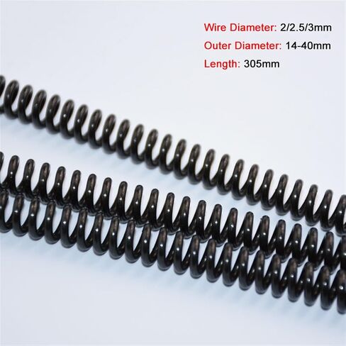 Cgshop-Compressed Spring Length 305mm, Diameter 2/2.5/3mmY Type Manganese Steel Compression Spring， Good Elasticity and More Durable(2.5x22x305mm,1 Pcs) in Saudi Arabia