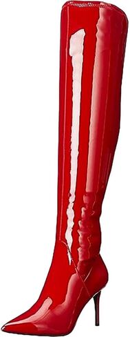 Jessica Simpson Womens Abrine Pull On Over-The-Knee Boots Black 7.5 Medium (B,M) in Saudi Arabia
