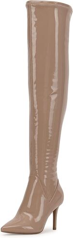 Jessica Simpson Womens Abrine Pull On Over-The-Knee Boots Black 7.5 Medium (B,M) in Saudi Arabia