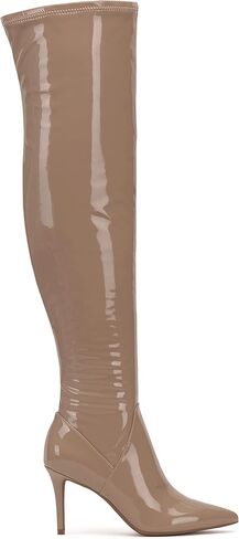 Jessica Simpson Womens Abrine Pull On Over-The-Knee Boots Black 7.5 Medium (B,M) in Saudi Arabia