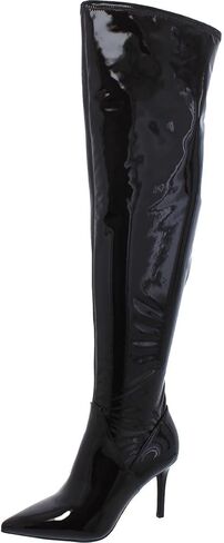 Jessica Simpson Womens Abrine Pull On Over-The-Knee Boots Black 7.5 Medium (B,M) in Saudi Arabia