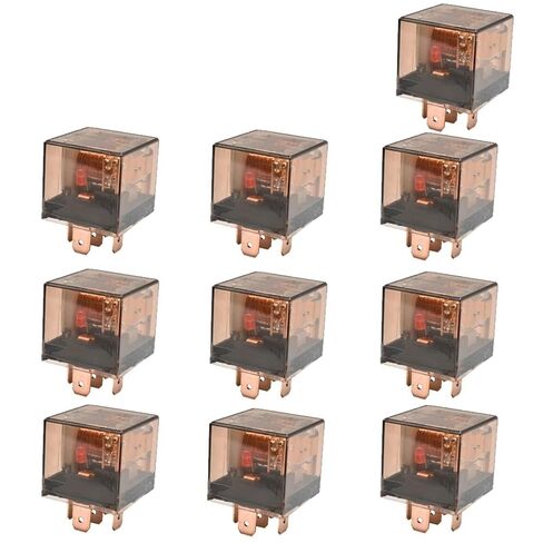 10PCS Waterproof Automotive Relay DC12/24V 80/100A 5Pin SPDT Car Control Device Car Relays DC 24V High Capacity Switching(24V 100A) in Saudi Arabia
