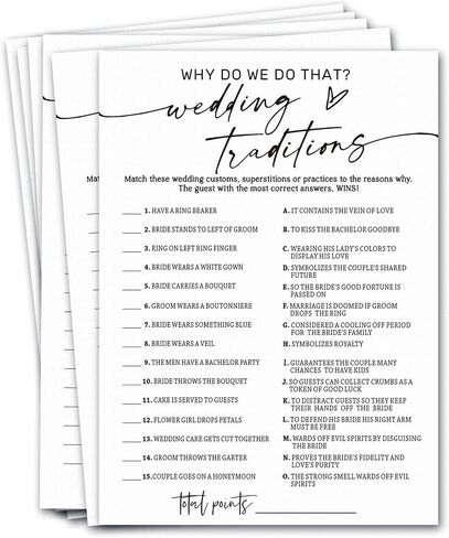 Wedding Shower Games Cards, Would She Rather Bridal Shower Game for 25 Guests, Engagement Party Wedding Games for Guests, Minimalist White Wedding Party Supplies - A11 in Kuwait