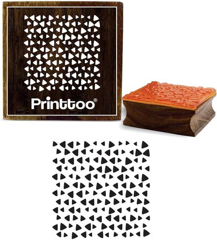 ختم خشبي من Printtoo، ختم مطاطي مربع بنمط حمار وحشي، طوابع نسيجية حرفية، ختم حجز خردة، ختم مطاطي للحرف اليدوية ذاتية الصنع in Saudi Arabia