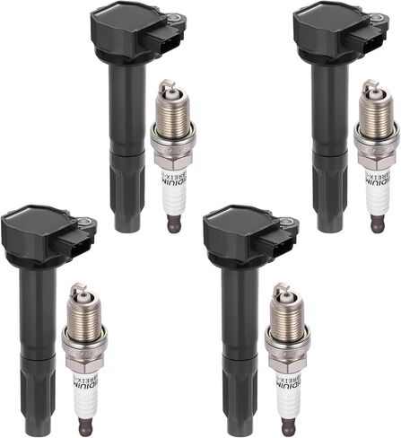 UF668 Ignition Coils & 7092 Spark Plugs Compatible with Subaru Legacy Outback 2010-2012, 2.5L H4 - Replaces 22433AA620, 22433AA621, 22433AA62A -4PCS in Saudi Arabia