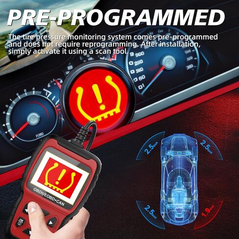 13598771 Programed Tire Pressure Monitoring Sensor TPMS Sensor Fits for:Chevy - 2007-2022 Equinox 2011-2015 Cruze 2007-2016 Silverado 1500 2500hd 3500hd 2007-2013 Avalanche Set of 4 315MHz in Kuwait