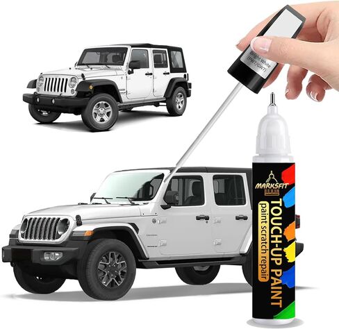 طلاء ناري أحمر (PRC/MRC) لسيارات Jeep Exact Match-Chips and Nicks 2 في 1 قلم طلاء السيارة للخدش لسيارة Grand-Cherokee/Liberty/Patriot/Renegade/Wrangler-JK/Commander/Compass in Kuwait