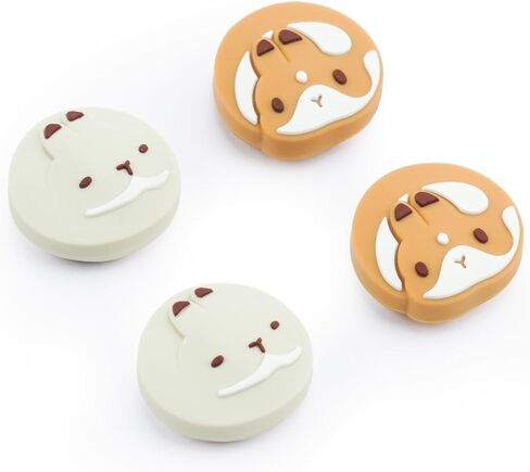 GeekShare 4PCS Thumb Grip Caps for Switch, Cute Silicone Joystick Caps Thumbstick Cover Compatible with Nintendo Switch/OLED/Switch Lite - Team Timothy in Saudi Arabia