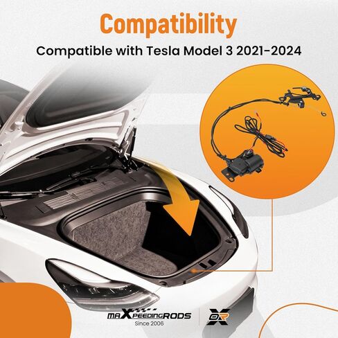 مزلاج أوتوماتيكي ناعم للإغلاق من maXpeedingrods Frunk لطراز Tesla 3 2021-2024، موديل 3 Frunk شفط كهربائي وإغلاق ناعم in Saudi Arabia