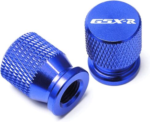 Motorcycle CNC Wheel Tire Valve Stem Caps Airtight Covers for GSX-R GSXR 600 750 1000 K1 K2 K3 K4 K5 K6 K7 K8 K9 (Blue) in Saudi Arabia