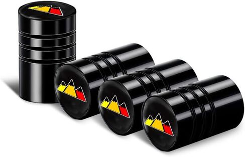 أغطية جذعية صمام الإطارات لدودج، أغطية جذعية للإطارات ذات خطوط بيضاء معدنية للسيارات والشاحنات والشاحنات وسيارات الدفع الرباعي والدراجات، 4 عبوات من أغطية ساق صمام السيارة وغطاء هوائي للإطارات مناسب لدودج in Kuwait