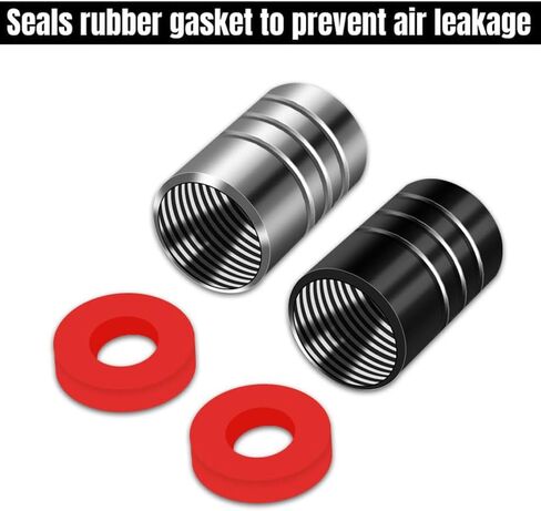 أغطية جذعية صمام الإطارات لدودج، أغطية جذعية للإطارات ذات خطوط بيضاء معدنية للسيارات والشاحنات والشاحنات وسيارات الدفع الرباعي والدراجات، 4 عبوات من أغطية ساق صمام السيارة وغطاء هوائي للإطارات مناسب لدودج in Kuwait