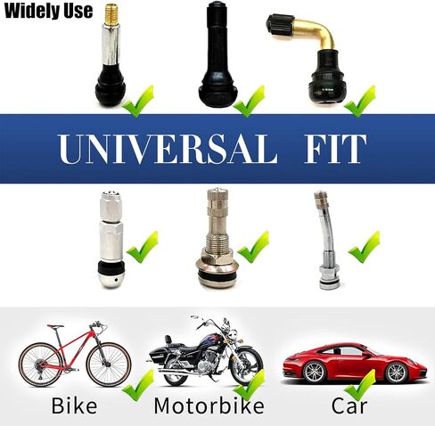 أغطية جذعية صمام الإطارات لدودج، أغطية جذعية للإطارات ذات خطوط بيضاء معدنية للسيارات والشاحنات والشاحنات وسيارات الدفع الرباعي والدراجات، 4 عبوات من أغطية ساق صمام السيارة وغطاء هوائي للإطارات مناسب لدودج in Kuwait