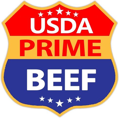 ملصقات طعام لحم البقر من USDA Prime، مقاس 1.8 × 1.5 بوصة، درجة ملصقات USDA Prime لمتاجر بقالة طعام البقر، 500 قطعة لكل لفة (Prime) in Saudi Arabia