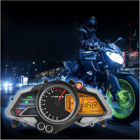 motorcycle mileometer Motorcycle Instrument For 200NS Tachometer Digital Odometer Meter Gauge With Turn Signal Light in Saudi Arabia