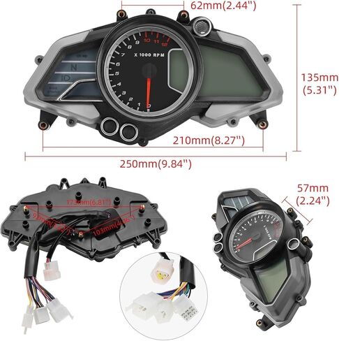 motorcycle mileometer Motorcycle Instrument For 200NS Tachometer Digital Odometer Meter Gauge With Turn Signal Light in Saudi Arabia