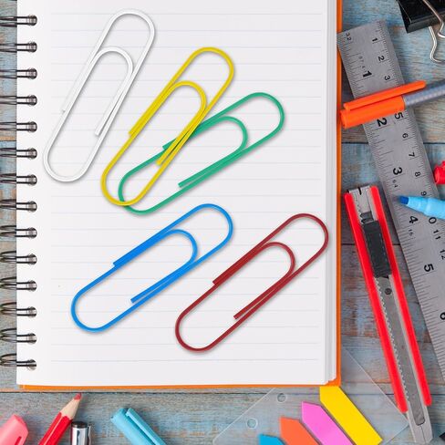 10 مشابك ورق كبيرة الحجم، 4 بوصات متعددة الألوان، مشابك ورق كبيرة لتنظيم مستندات المكتب والمدرسة المنزلية (10) in Kuwait