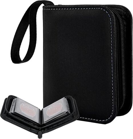 1 Pocket Card Binder, Mini Card Binder with 40 Pockets, Small Trading Card Album, Diamond Faux Leather Cover, Pocket Card Binder for Cards in Saudi Arabia