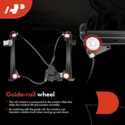A-Premium Front Left Driver Side Electric Power Window Regulator with Motor Compatible with Tesla - 2012-2021 - Model S in Saudi Arabia