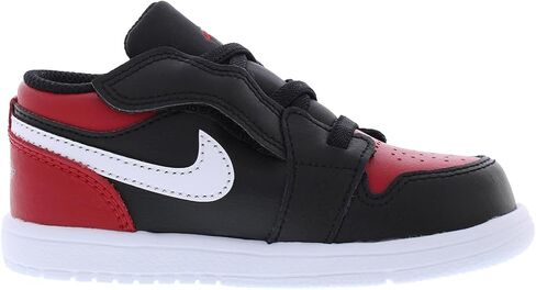 حذاء Nike Jordan 1 Low Alt PS للأولاد مقاس 12، اللون: أسود/أحمر رياضي/أبيض in Saudi Arabia