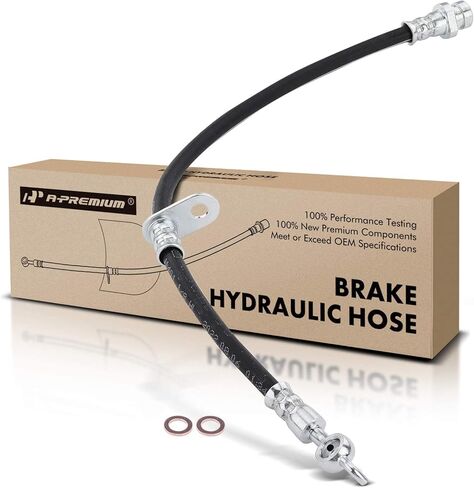 A-Premium Rear Passenger Brake Hydraulic Hose Compatible with Mitsubishi Models - Eclipse 2006-2012, Galant 2004-2012 - Replace# 4650A258 in Saudi Arabia