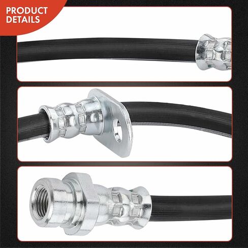 A-Premium Rear Passenger Brake Hydraulic Hose Compatible with Mitsubishi Models - Eclipse 2006-2012, Galant 2004-2012 - Replace# 4650A258 in Saudi Arabia