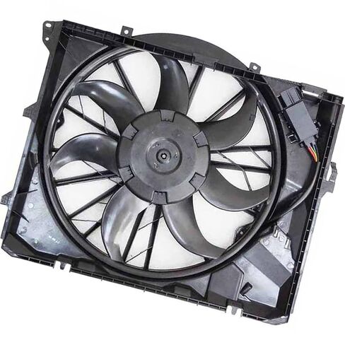 مجموعة مروحة المبرد والمكثف المزدوج لسيارات BMW 128i,325i,328i 2007 2008 2009 2010 2011 2012 2013 استبدال 17427547305 1 x in Saudi Arabia