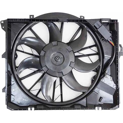 مجموعة مروحة المبرد والمكثف المزدوج لسيارات BMW 128i,325i,328i 2007 2008 2009 2010 2011 2012 2013 استبدال 17427547305 1 x in Saudi Arabia
