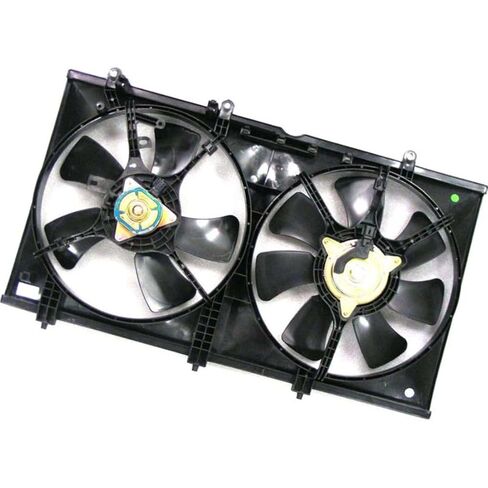 مجموعة مروحة المبرد والمكثف المزدوج لميتسوبيشي لانسر 2003 2004 2005 2006 استبدال MR312899، MR464708، MR314718 1 قطعة in Saudi Arabia