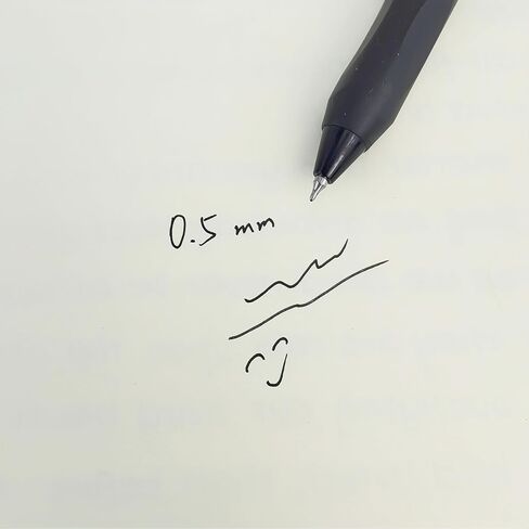 RW01P6, Gel Ink Rollerball Pens, 6 Pack, Black Ink, Ultra Fine, 0.5mm, Writting Smooth, Gradient Color (Black RW01P6) in Saudi Arabia